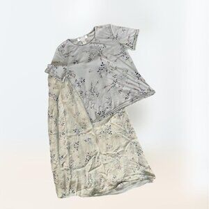 Petite Sophisticate Korea Floral Top and Skirt Set Women's Size P